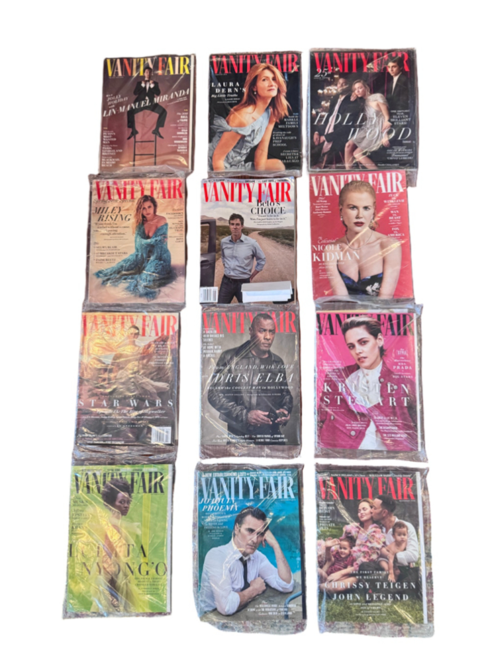 New Vanity Fair Magazine Collection 2018-2019 Set of 12 Issues